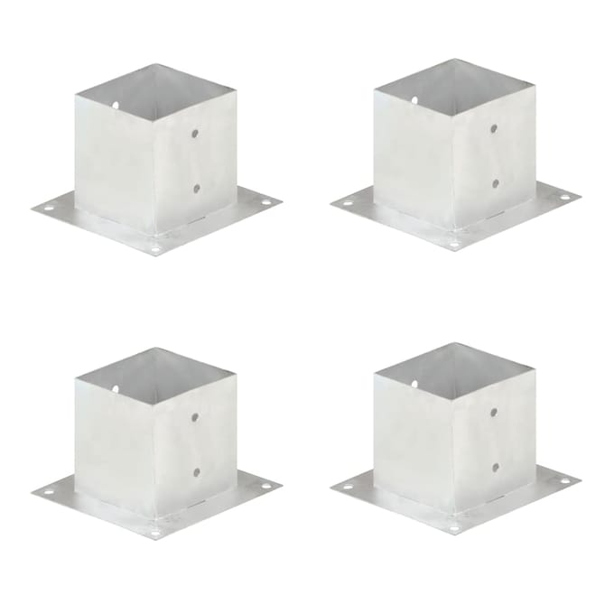 vidaXL - Paalankers - 4 - st - 141 - mm - gegalvaniseerd - metaal