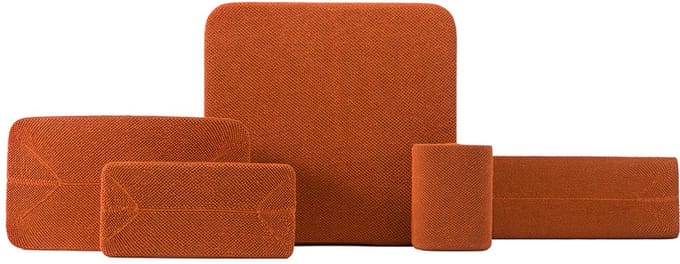 Soundskins – Luxe textielhoes / Luidsprekeraccessoire – Compatibel met Sonos Play 5 - Koper