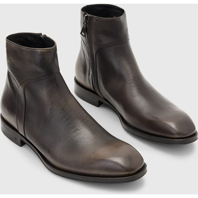 John Varvatos Harrison City Zip Boot Charcoal Taglia: 10.5 | Stivali Outlet | Uomo | Nero