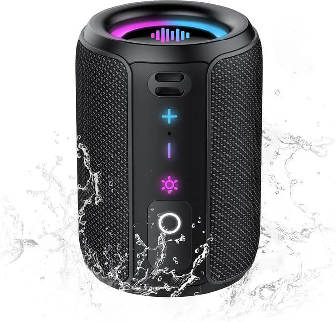 Draagbare Bluetooth Luidspreker - Mini Speaker - Muziek Buiten - IPX7 Waterdicht - 15W Geluid - Zwart