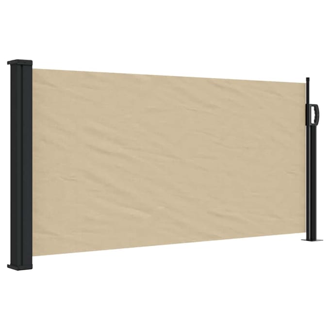 vidaXL - Windscherm - uittrekbaar - 100x300 - cm - beige