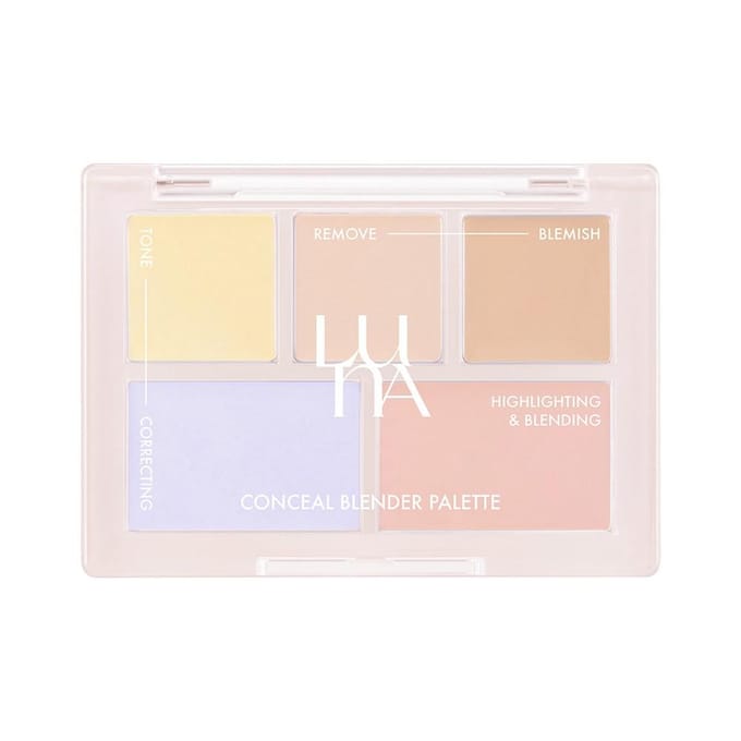 Luna Concealer Blender Palette 6g, No. 2 Pure Cover, 1 piece beige