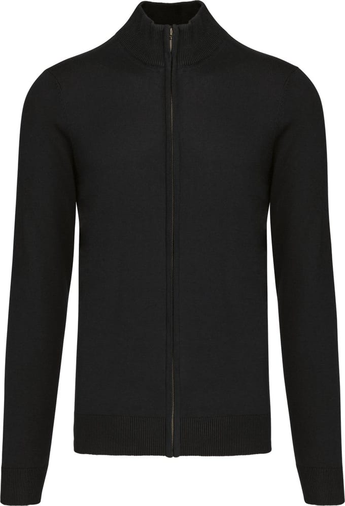 Kariban Heren cardigan met rits K961 - Black - M
