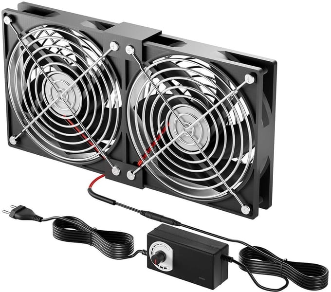 Krachtige 240 mm PC ventilator met stepless snelheidsregeling en stille werking voor computer, server en AV-apparatuur