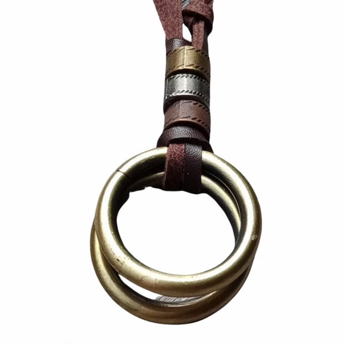 Ketting- 2 ringen- Brons-Charme Bijoux
