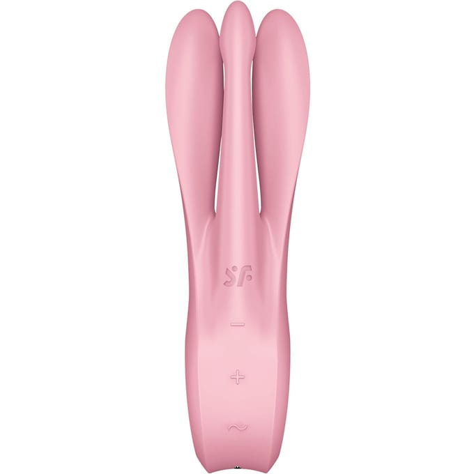 Satisfyer 'Treesome 1', 14 cm, oplegvibrator, 3 motoren, stimulatie van schaamlippen en clitoris