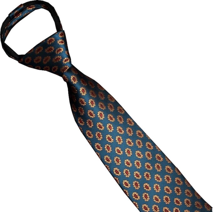 Knoopvrije Stropdas – Easy Tie – Ritssluiting – Stropdas – Bloemen