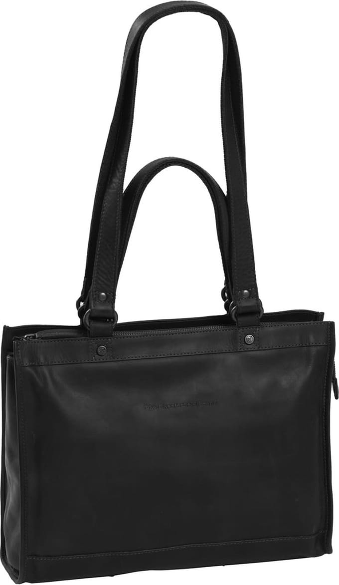 The Chesterfield Brand Cow Waxed Shopper Lille Black