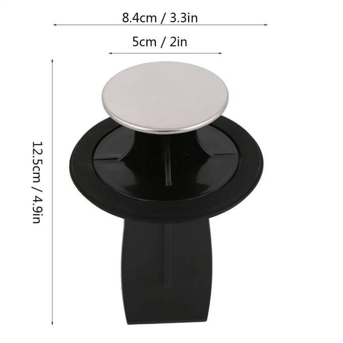 Multifunctionele Waterstop Dispenser Afvoer Waterstop Voedselafvalvermaler Accessoire black