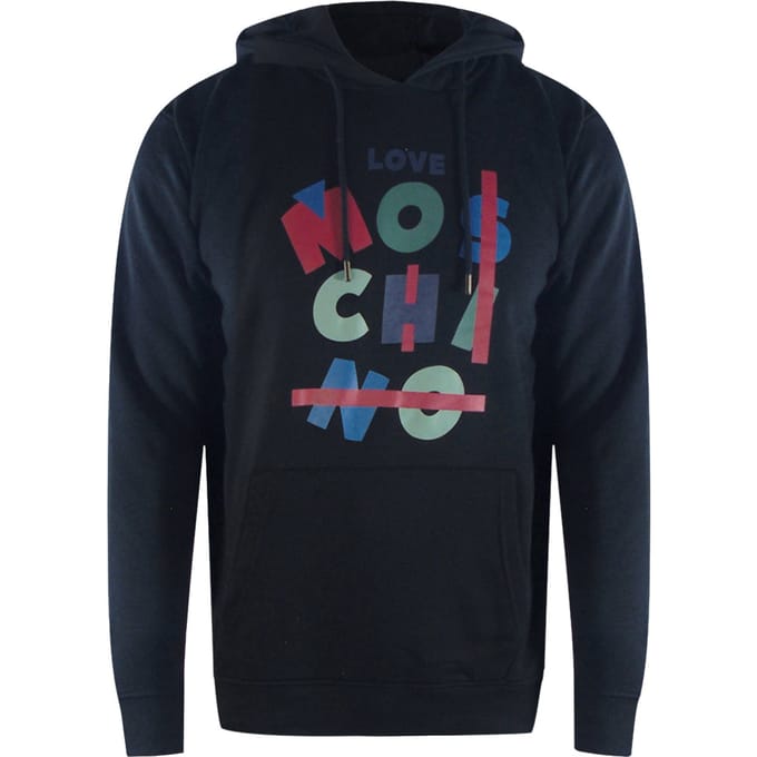 Love Moschino Jumble Logo Zwarte Hoodie