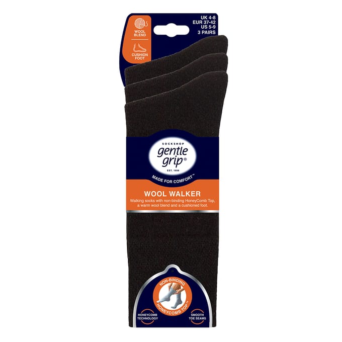 3-Pack Dames Wol Wandelsokken Warm Gevoerde Crew Sokken