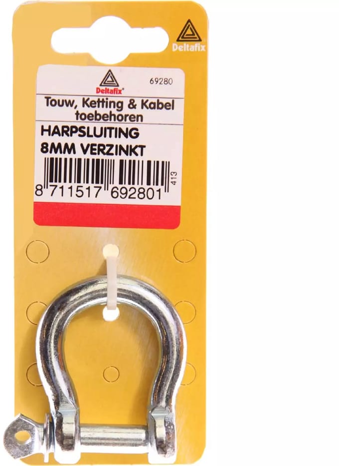 Deltafix Harpsluiting - 8 mm - Verzinkt - Duurzaam - Veelzijdig Gebruik