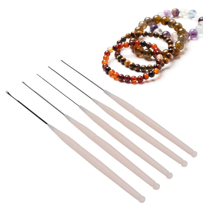 5 stuks sieradenaccessoires kralen kralen rijgen touw naalden haaknaald? Hulpmiddelen white