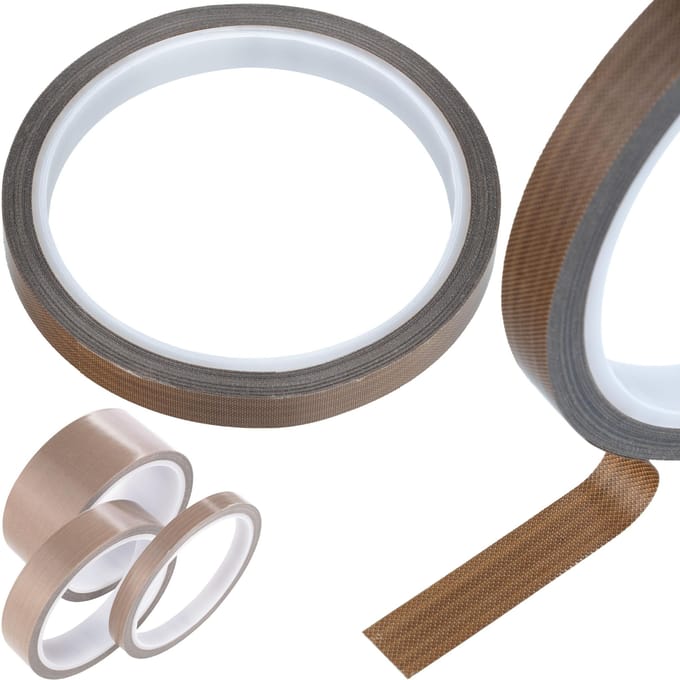 Rosfix Teflontape 0,18mm - PTFE Coating Glasvezelbasis - 10mm X 10m, -70°C–+300°C