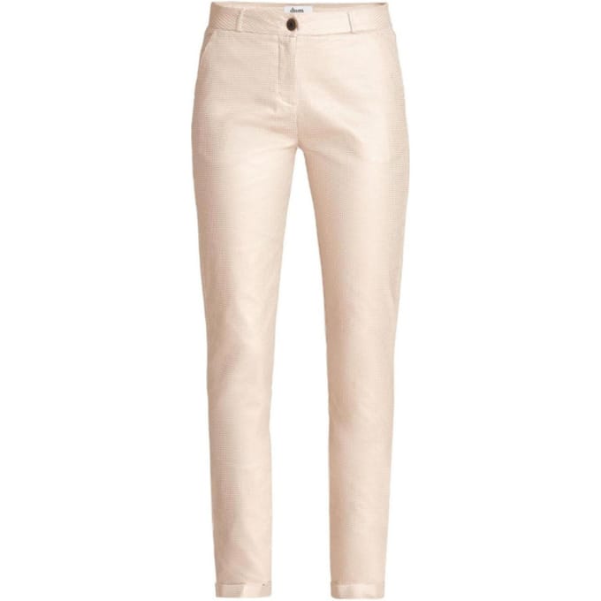 Zizo Broek psp24.6001 gold pied de poule