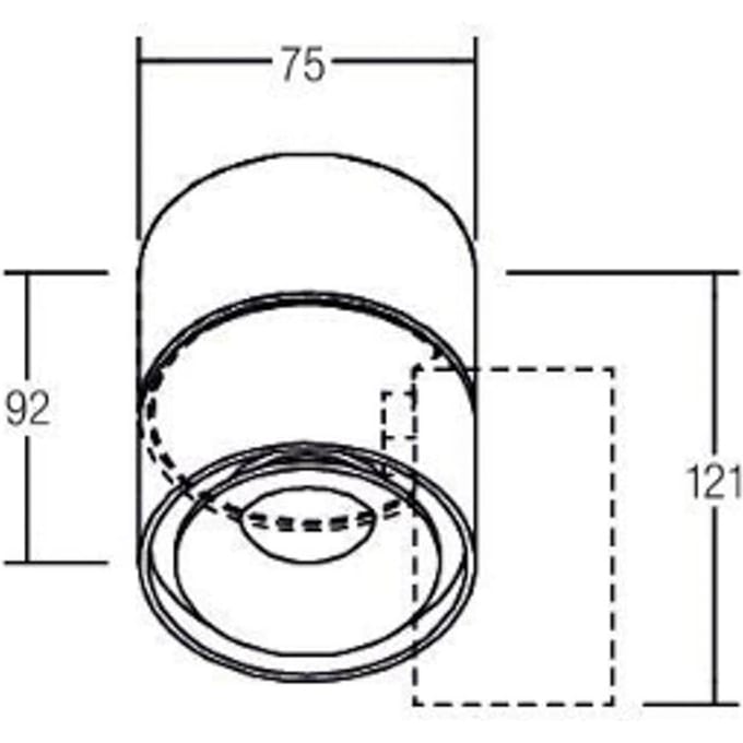 BRUMBERG LED plafondspot Circle Mini, Ø 7,5 cm, wit