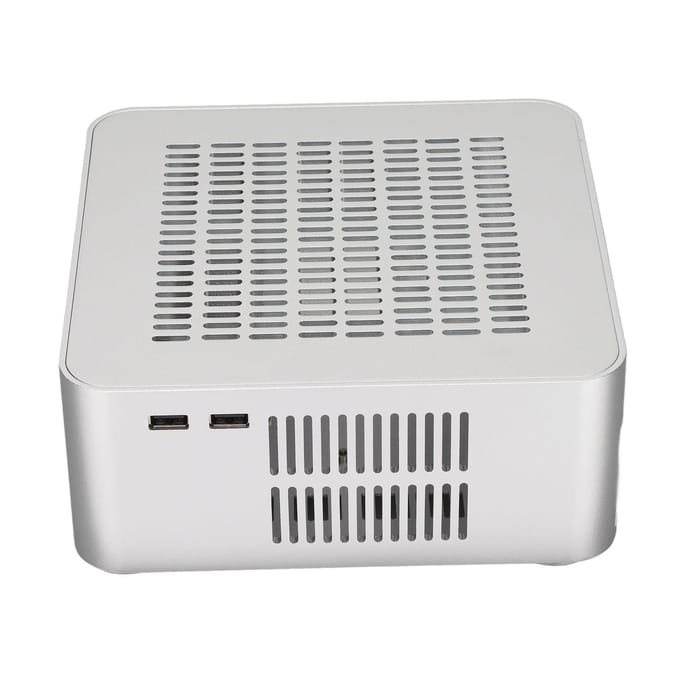 Desktop Computerkast Goede Warmteafvoer Prachtige Compacte Mini HTPC Kast voor Thuis Video Computer white