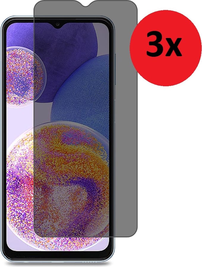 MoDo screenprotector Geschikt voor Nokia G11/ G21 - Privacy glas - 3 stuks
