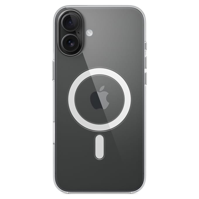 Clearcase MagSafe voor de Apple iPhone 16 Plus - Transparant