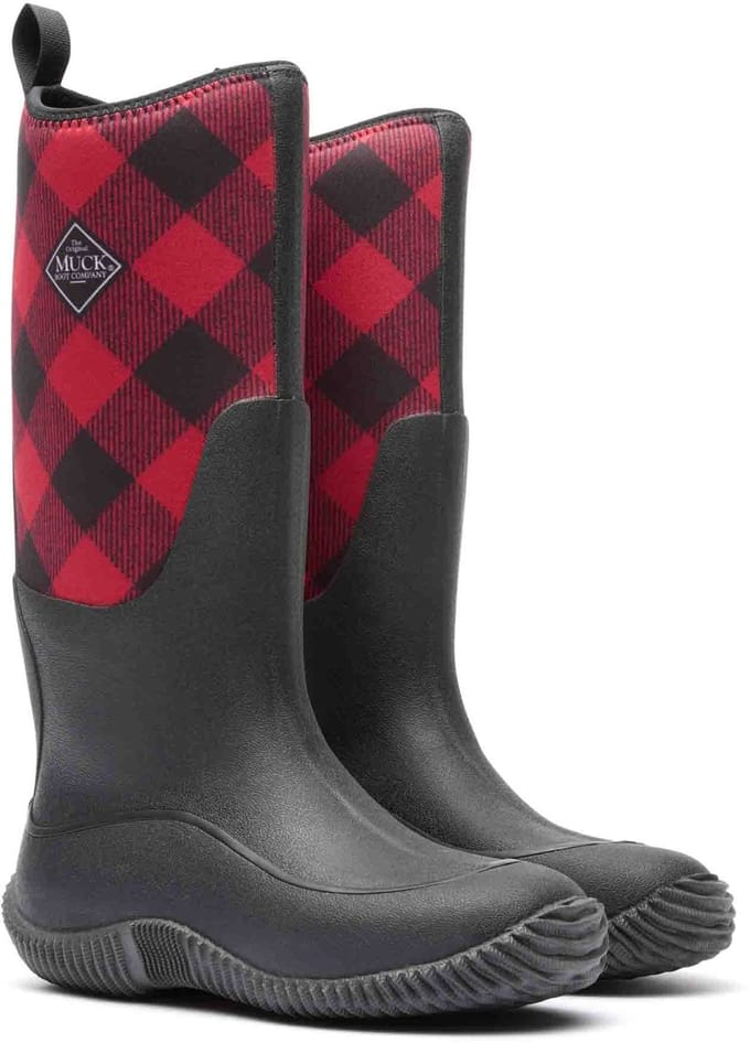 Muck Boot Hale Tall | Zwart/buffelruit - Regenlaarzen - Maat 42 -