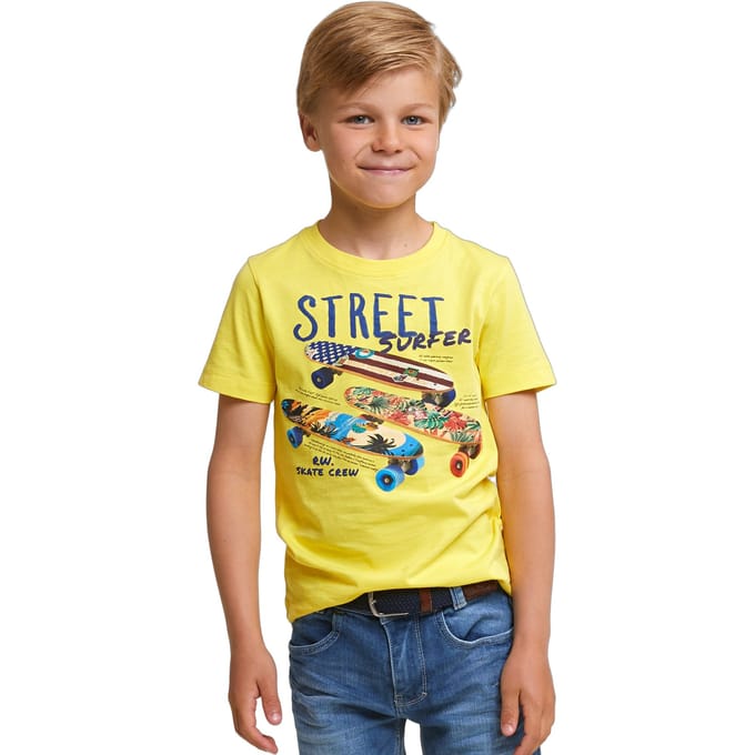 River Woods Normal Fit Basic T-shirt Short Sleeves Lemonade Taglia: 14 | T-shirt Outlet | kids