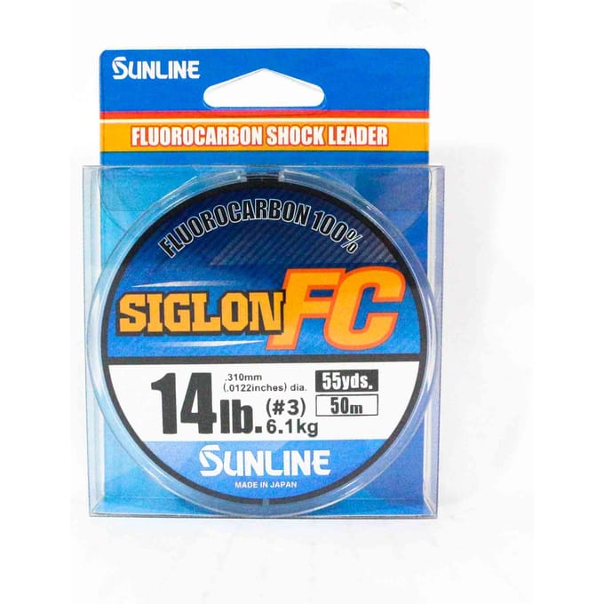 Sunline Fluorocarbon Leider Siglon FC 100% 50m 14lb Diameter 0,31mm (8319) schoon