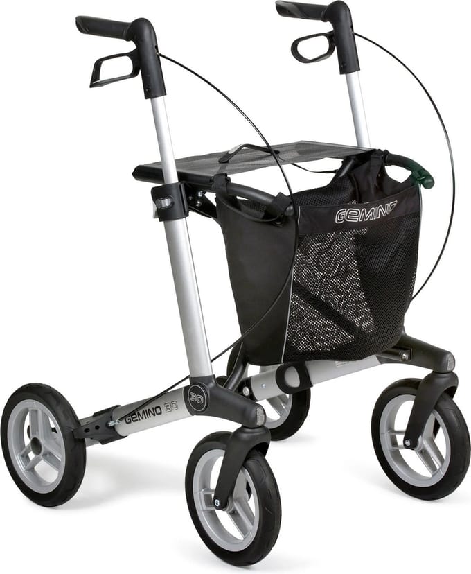 Lichtgewicht rollator Gemino 30 Comfort Zilver