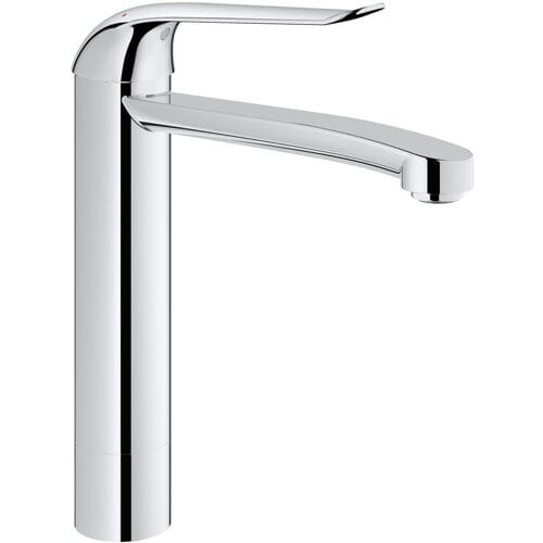 GROHE Eurosmart Care wastafelkraan - opbouw - hoog - 1-gats - eengreeps - zonder waste - chroom
