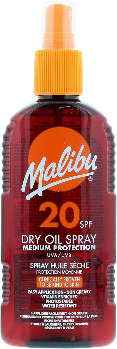 Malibu Sun - SPF20 Dry Oil Spray - Tanning Spray 200ml