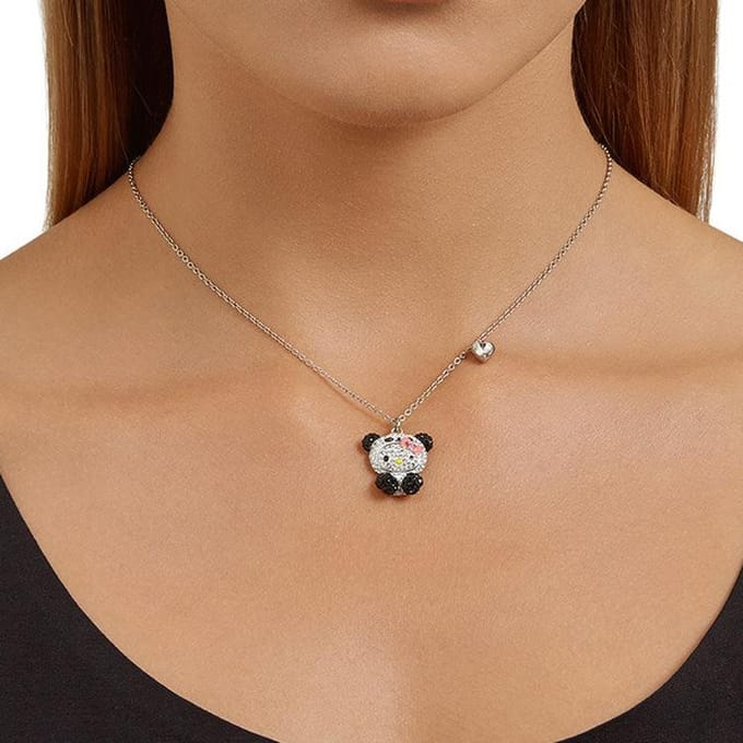 Collier Swarovski Hello Kitty Panda pour femme 5167914 Box (Random Color),F,Silver white