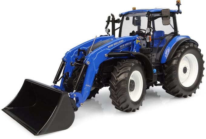 Universal Hobbies New Holland T5.120 Dual Command met Voorlader 655 LU 2025 1:32