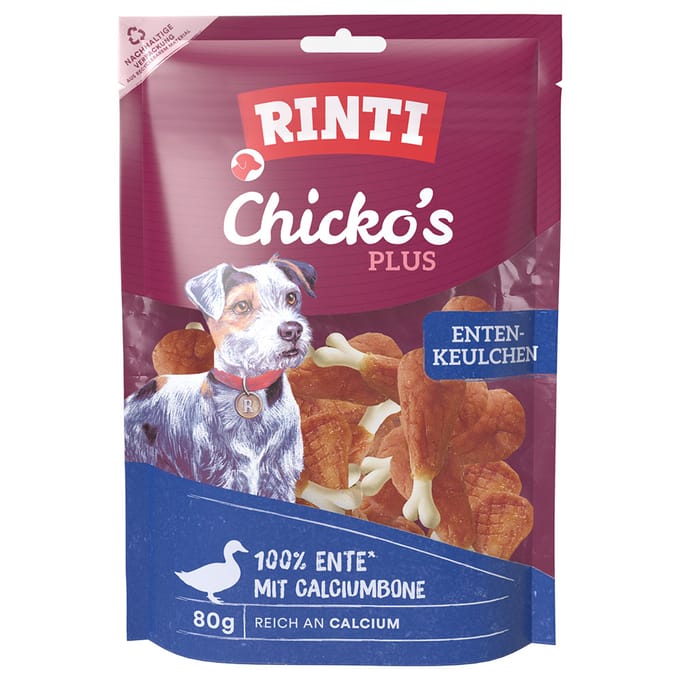 Rinti - Extra Chicko Plus 12x80g - Eendenboutjes