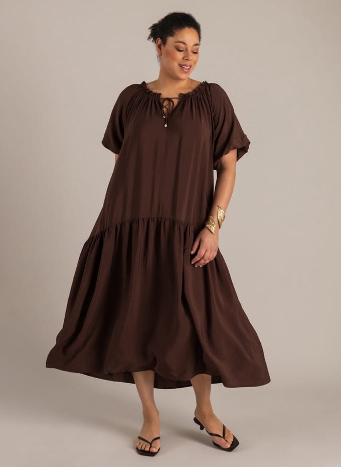 YEST CURVE Naila One pieces - Coffee Brown - maat 2(50)