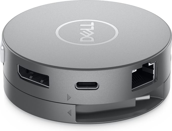 Dell 7-in-1 USB-C multiport-adapter - DA310 - USB-C 90w - RJ45 - HDMI - VGA - DisplayPort - USB-hub