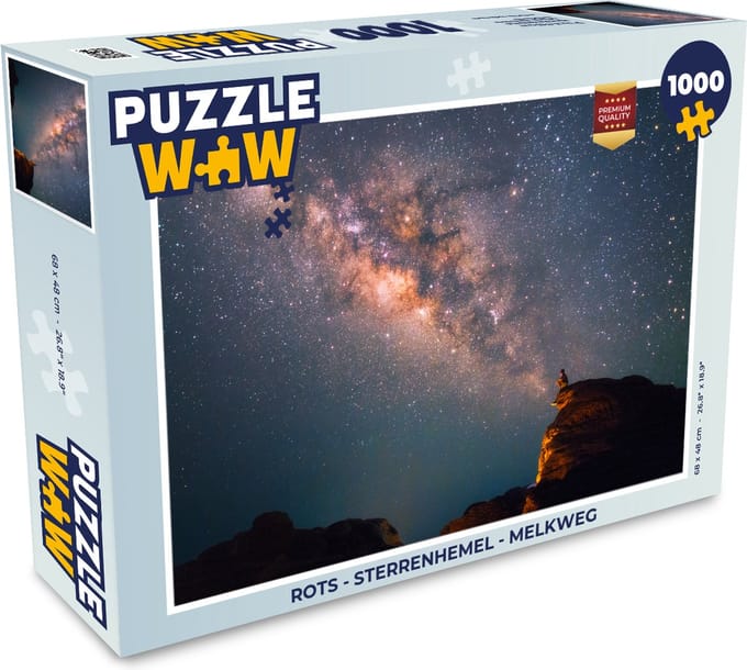 Puzzel Rots - Sterrenhemel - Melkweg - Legpuzzel - Puzzel 1000 stukjes volwassenen