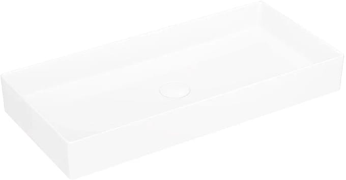 DutchLine - Keramische Waskom Rechthoekig - Wit - 755x350x100mm