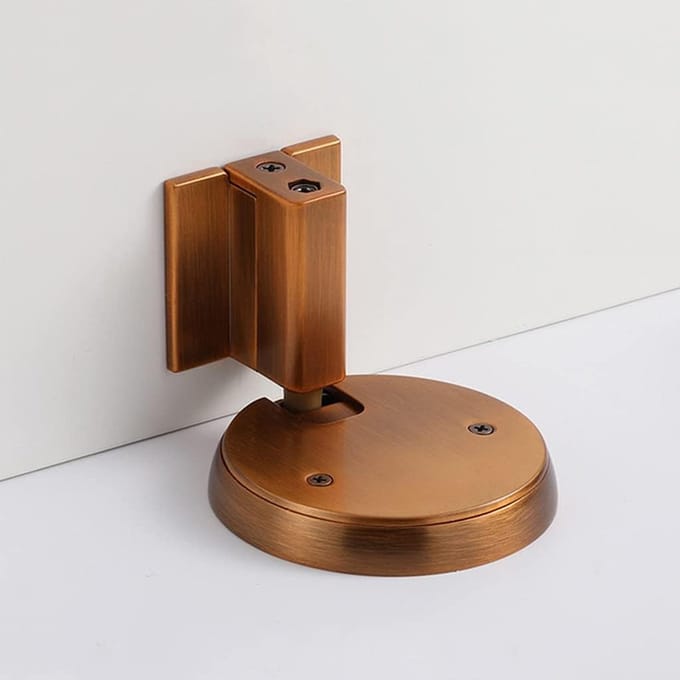 Zelfklevende Deurstops - Deurhouders Bumper - Deuren Beveiligen - Niet-perforerend - 61 mm basis - Geel brons