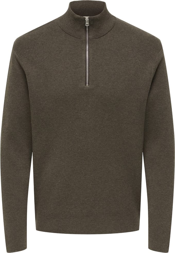 ONLY&SONS - ONSTING LIFE REG HALF ZIP KNIT NOOS - Heren - Gebreide truien