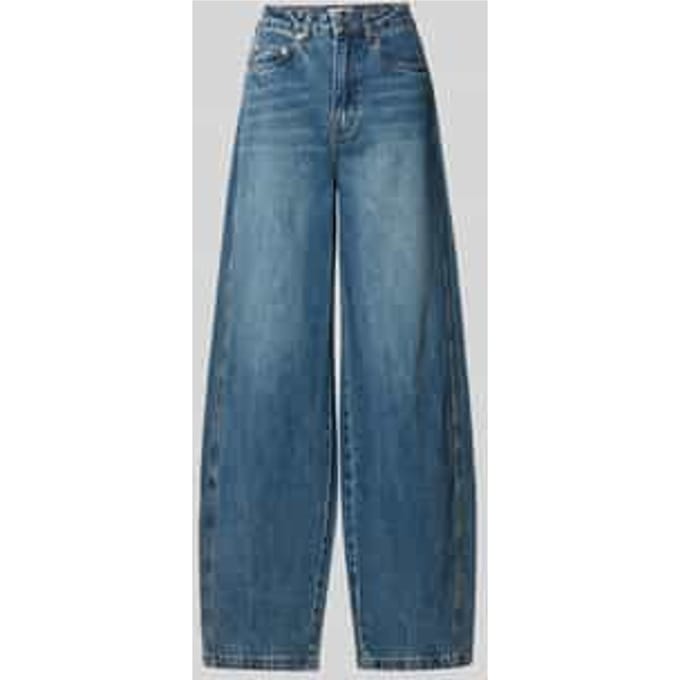 barrel fit jeans van katoenmix model 'Melu'