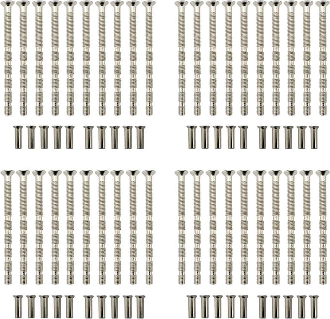 40 Sets M4x60mm Schroeven met Mouwen voor Deurklinken en Meerdere Toepassingen
