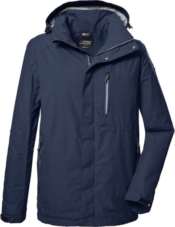 Killtec heren zomerjas - functionele jas - 41364 - blauw - Carleb - maat XXL