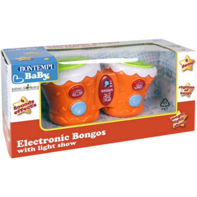 Bontempi Baby Elektronische Bongos met LichtsÂ­how