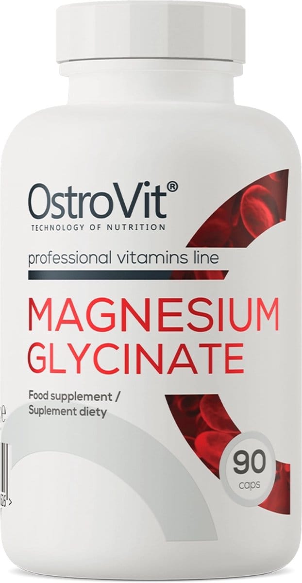 OstroVit Magnesium Glycinate – Voedingssupplement – Magnesium Bisglycinaat – Vegan – 90 capsules