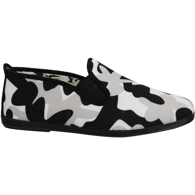 Flossy Style Camouflage Heren Camo Plimsolls