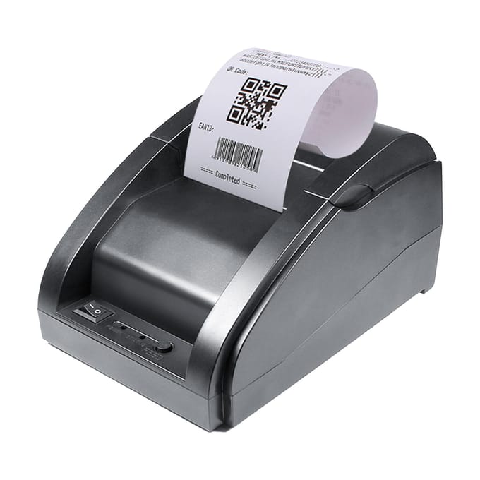 Afdrukpapier voor 58mm kassabon thermische printer USB BT Mini draagbare etikettenprinter Compatibel met iOS Android Windows ESC/POS-afdrukopdrachten 10 pcs white