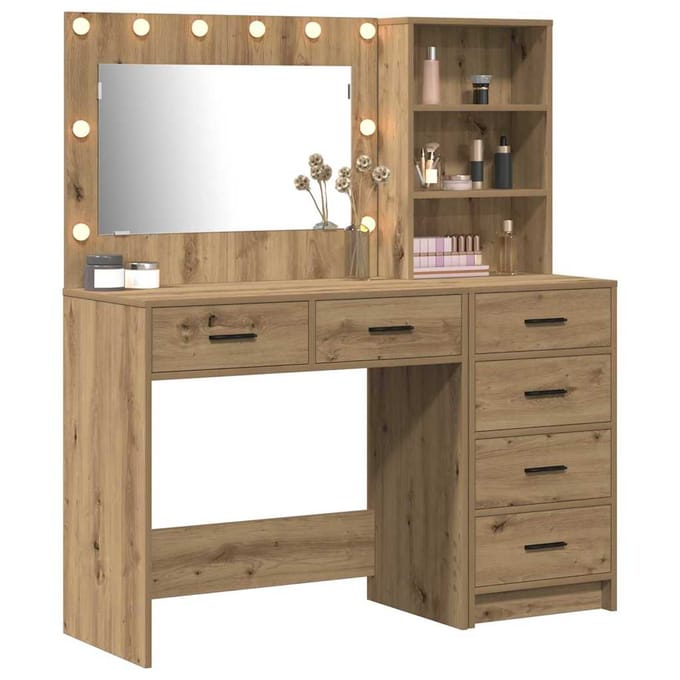 vidaXL - Kaptafel - 2 - st - Bruin - 78.5 - x - 41 - x - 135 - cm - Bewerkt - hout