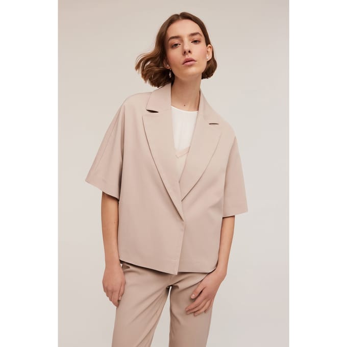 Motivi Tailored Pea Coat Beige Taglia: 38 | Blazers Outlet | Donna | Marrone