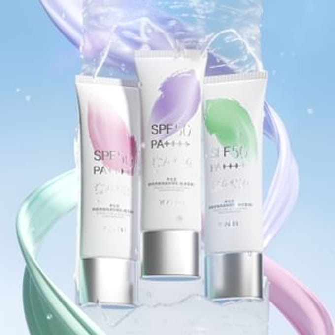 YOSEIDO - Tone Up UV Defense Sunscreen SPF50+ PA++++ - 3 Colors Pink - 40ml