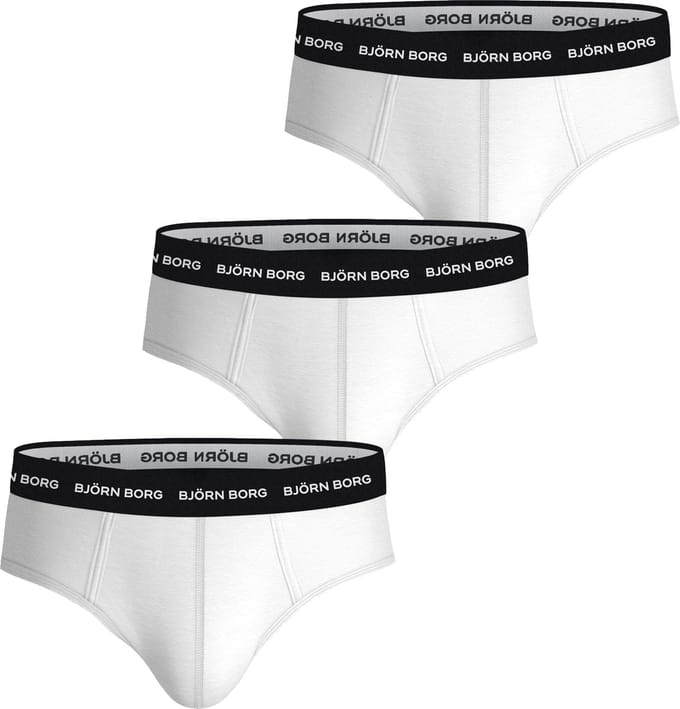 Björn Borg - Heren Onderbroeken 3-Pack Slips - Wit - Maat XL