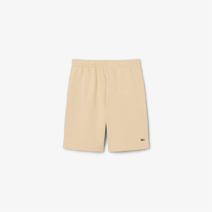 Lacoste Heren Fleece Shorts (Licht Beige)